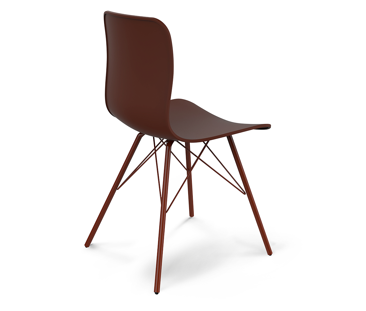 Стул DSR Коричневый S40 (eames style) SHEFFILTON ДИЗАЙНЕРСКИЕ, EAMES STYLE 015593 Коричневый  - Вид №2