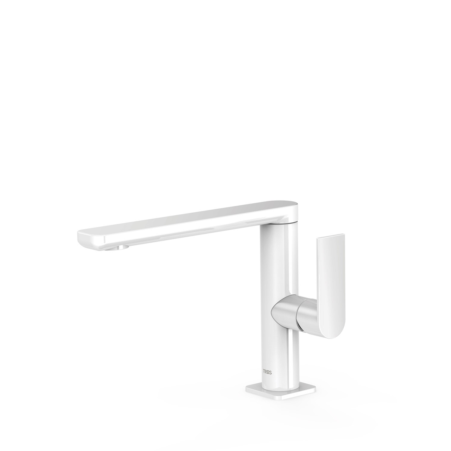 Смеситель для умывальника LOFT с одной ручкой и боковым рычагом-20020501BL TRES 