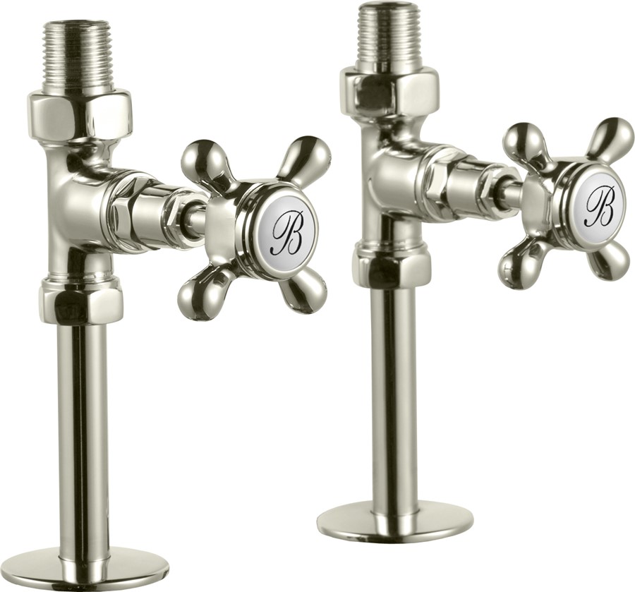 Burlington Прямые радиаторные клапаны Хром с акцентом Медичи R7 CHR MED  - Вид №2