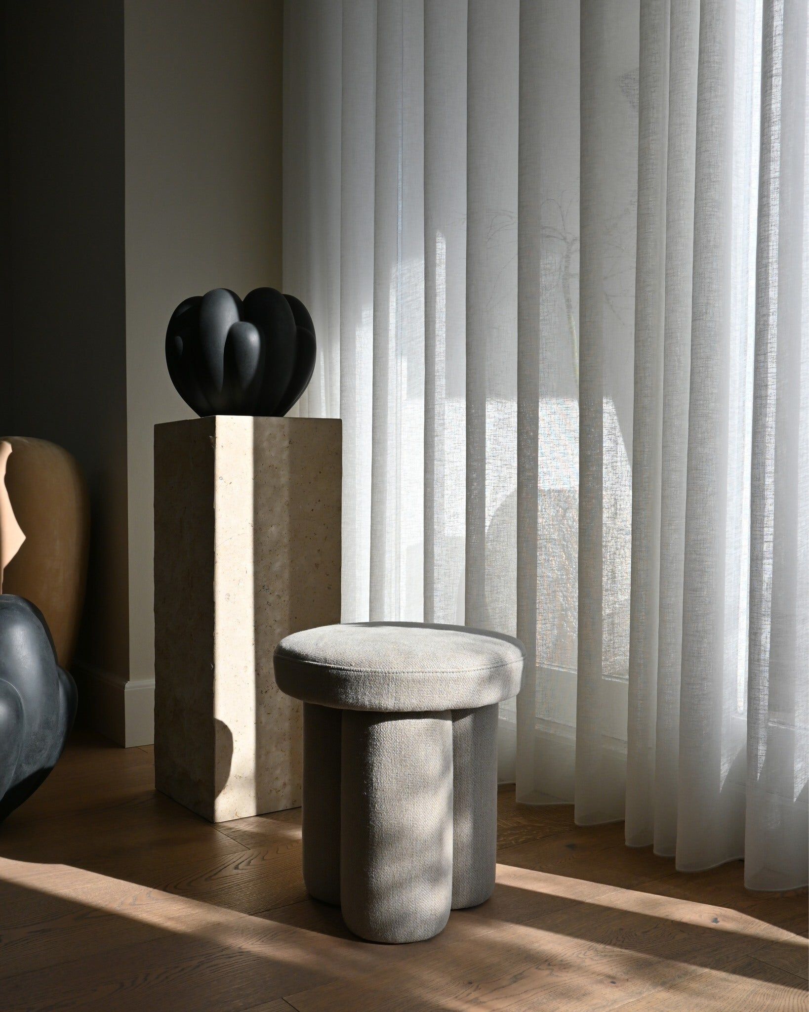 Низкий стул из льна 101 Copenhagen Big Foot ARCH-00035385 - Вид №2