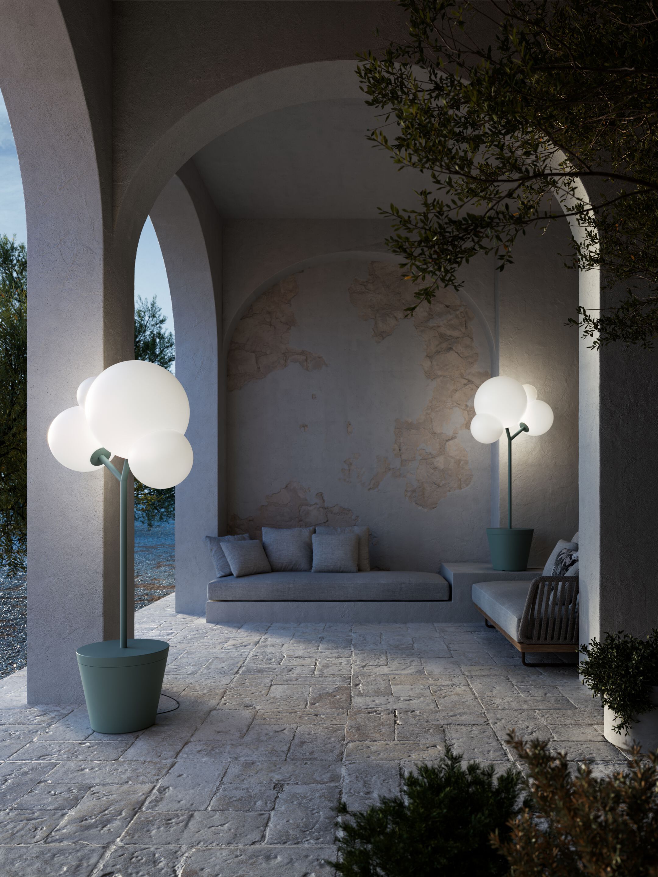 Металлическая напольная лампа Zafferano TREE OF LIGHT ARCH-00087801 - Вид №4