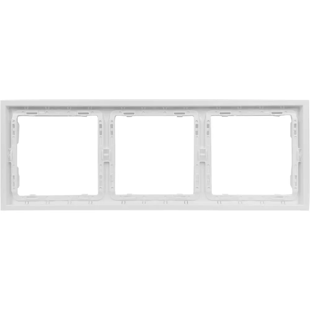 Рамка для розеток MIRKL Grace 3 поста белая 89393861 STLM-1329775
