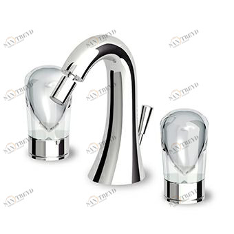 ZNU675 Смеситель для биде на три отверстия с аэратором, слив 1 1/4 ", соединительные шланги Zucchetti Nude 