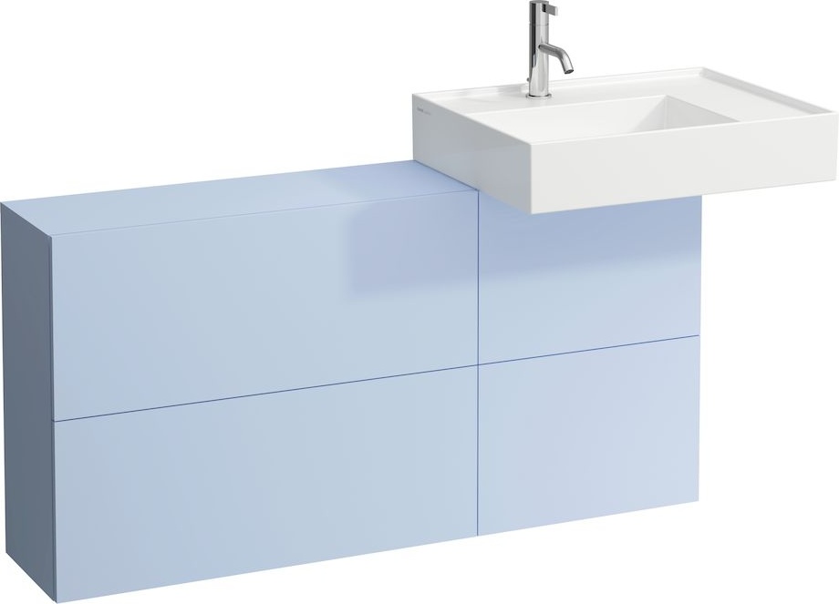 H8103340001111 Раковина с полочкой справа, со специальным скрытым сливом LAUFEN PRO - Вид №11