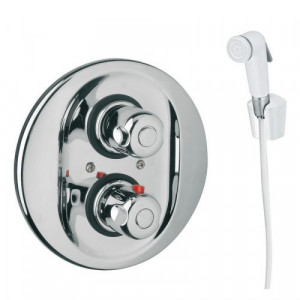 9016 Idral Скрытый настенный термостатический смеситель серии EASY с керамическим дисковым верхним клапаном и ручным санитарным душем