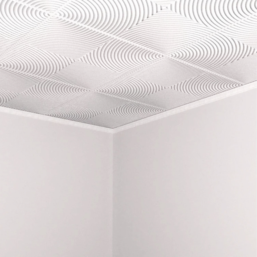 Плита потолочная D529 белая (28) Decor Ek STSR-2153 - Вид №1