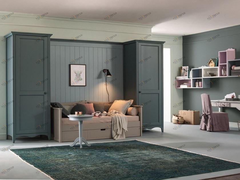 Callesella Arredamenti Маленькая спальня с выдвижной кроватью Romantic room notte sun-id-1376856