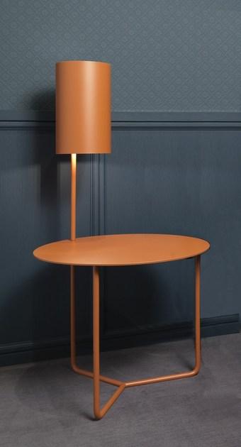 L'Origine Тумбочка металлическая круглая с подсветкой  A 70509  - Вид №1