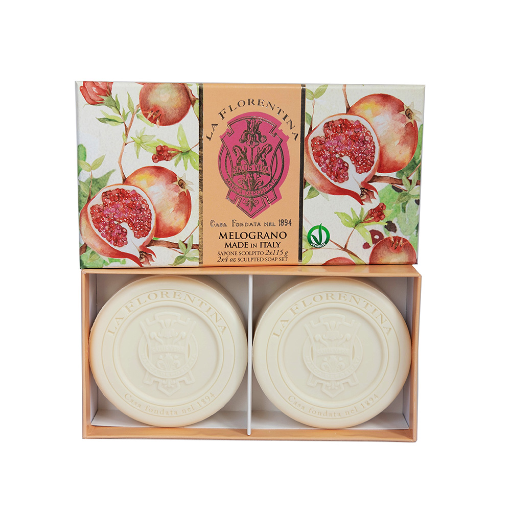 242622 Набор мыла в подарочной коробке 2х115 2 шт. Гранат La Florentina 