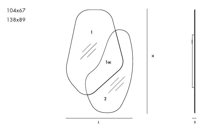 Настенное зеркало Sovet Italia FUSION ARCH-00079283 - Вид №3
