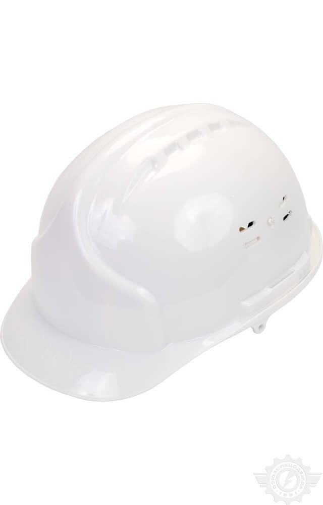 59328 Каска строительная с храповым механизмом белая  Средства защиты головы размер Спецодежда 
