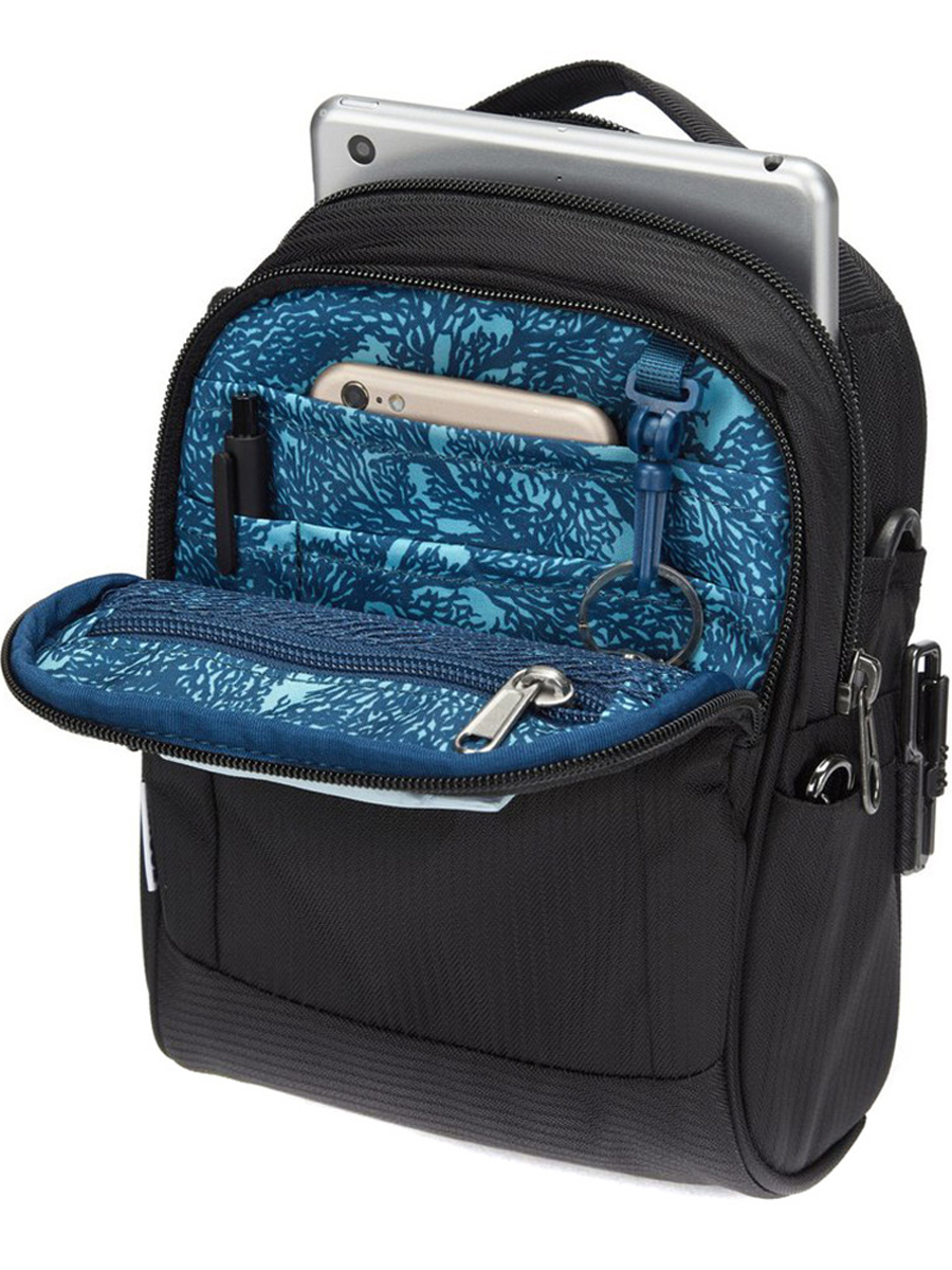 40115138 Сумка-антивор LS100 ECONYL® Anti-Theft Recycled Crossbody Bag PacSafe Metrosafe  - Вид №3