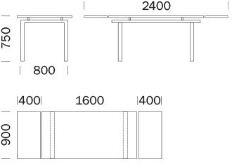 Pedrali Раздвижной прямоугольный стол Magic Tm - Вид №3