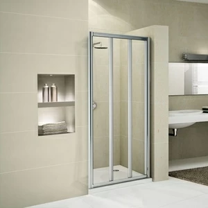 Novellini. Двери в нишу 90 см P с серебристым профилем STAR