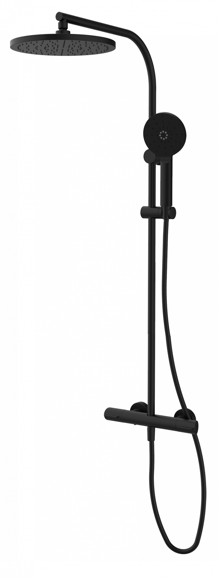 44435442XL PREMIUM Черный GRB Сухой душ термостатический с колонкой Черный GRB MIXERS 
