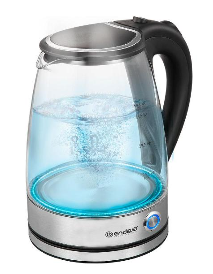 5367960 Электрочайник Endever Skyline KR-345G черный STDN-0138436 - Вид №2