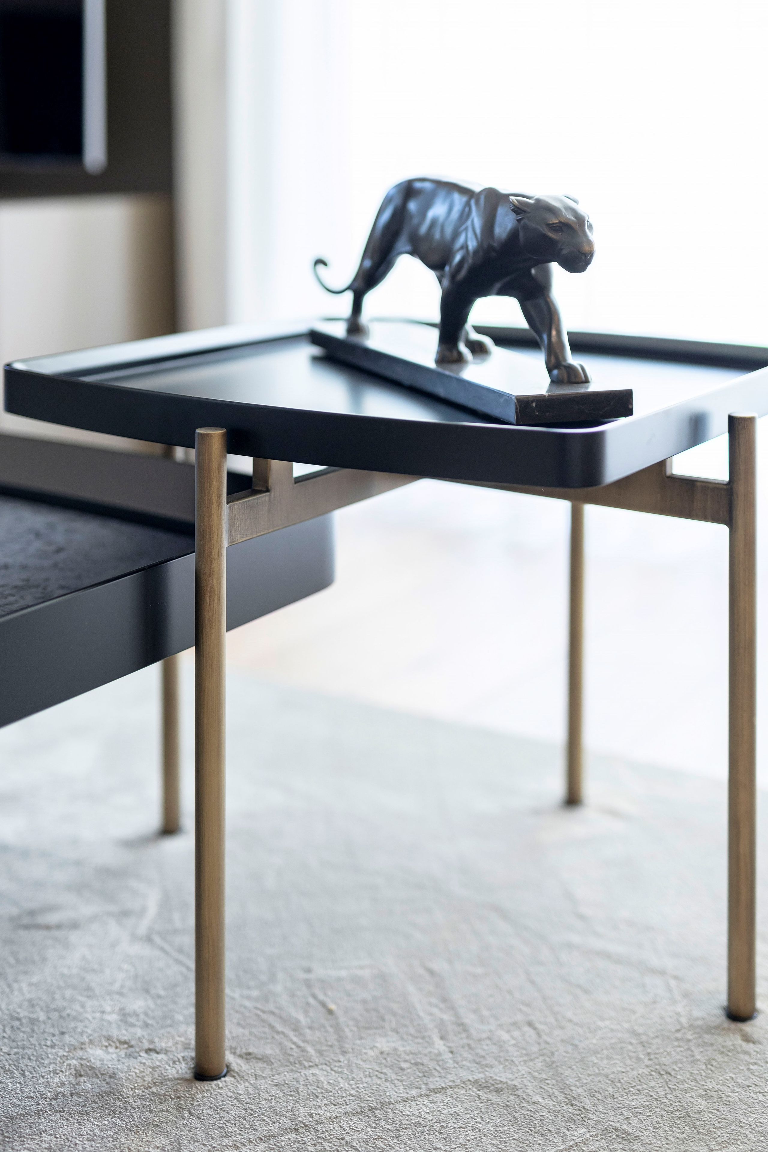 Железный прямоугольный низкий журнальный столик Stylish Club Capri ARCH-00135292 - Вид №7