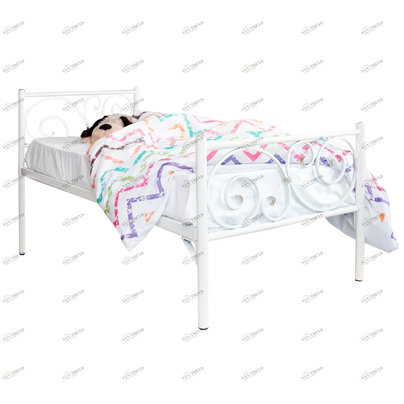 Кованая кровать детская 80х190 белая "Мадлен" FRANCESCO ROSSI МАДЛЕН 134700 Белый 