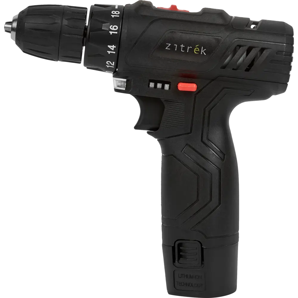 Дрель-шуруповерт аккумуляторная Zitrek Crusher 12-Li, 12 В Li-ion 2x1.5 Ач STLM-2050519 - Вид №1