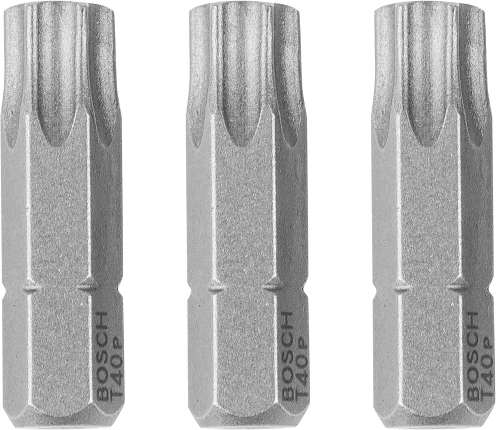 83433305 Бита Bosch Extra Hard 2607001625 T40x25 мм, 3 шт. STLM-0041354