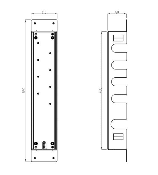 Комплект для установки смесителя CARIMALI KIT MONTAGGIO HIGH FLOW 4 VIE ARCH-00043282 - Вид №2