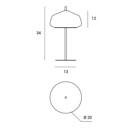 Настольная лампа из боросиликатного стекла Miloox ARCH-00050535 - Вид №17