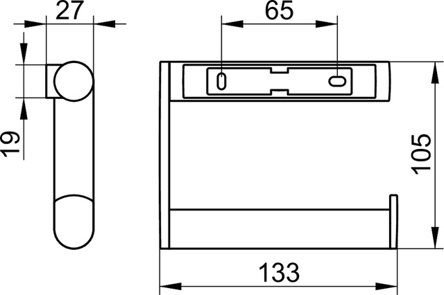 14962010001 Держатель для туалетной бумаги KEUCO Plan - Вид №2