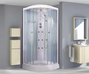 Душевая кабина NG-302-01N (1000х1000х2200) низкий поддон(16см) стекло МОЗАИКА