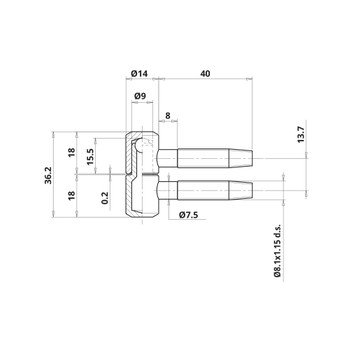 Otlav 030 14 петля LK01-95