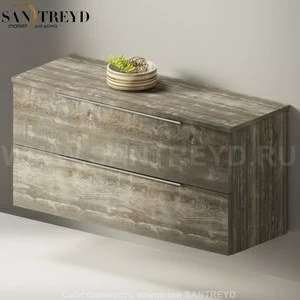 Flaminia BOX Настенная тумба 105 см с 2-мя ящиками BX436.WE
