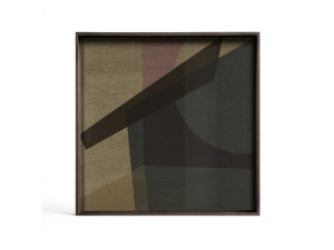 Стеклянный квадратный лоток