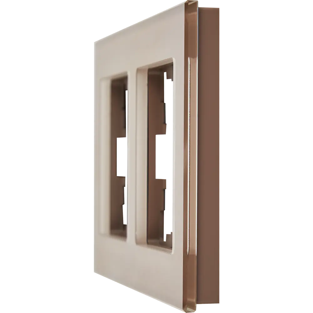 Рамка для розеток и выключателей IEK Brite 2 поста цвет бронза 87761314 STLM-2148552 - Вид №1