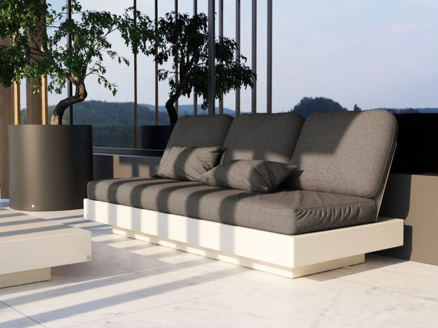 Садовый диван из стекловолокна и Sunbrella® GANSK ARCH-00105672 - Вид №3