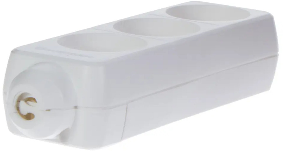 Колодка для удлинителя Защита Про на 3 розетки без заземления 18832067