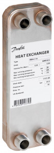 Danfoss Паяный пластинчатый теплообменник серии XB04 XB 04-1 8 паяный пластинчатый теплообмен 004B1011