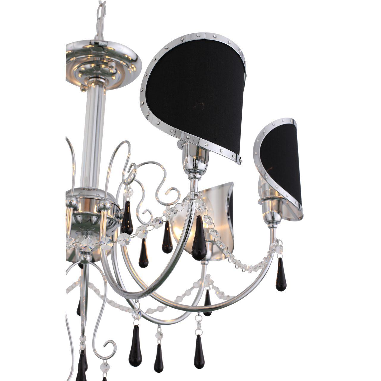 Подвесная люстра ST Luce Faccialuna SL173.103.07 ST LUCE ДИЗАЙНЕРСКИЕ, FACCIALUNA 138048 Черный  - Вид №1