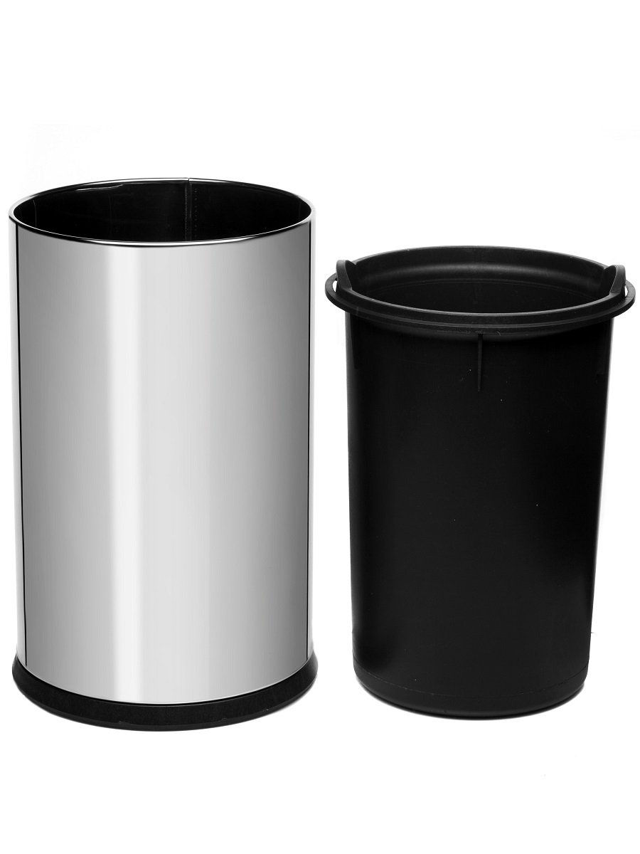 Ведро для мусора  без крышки Cetus 8L Chrome NAVAKO 11051 - Вид №1