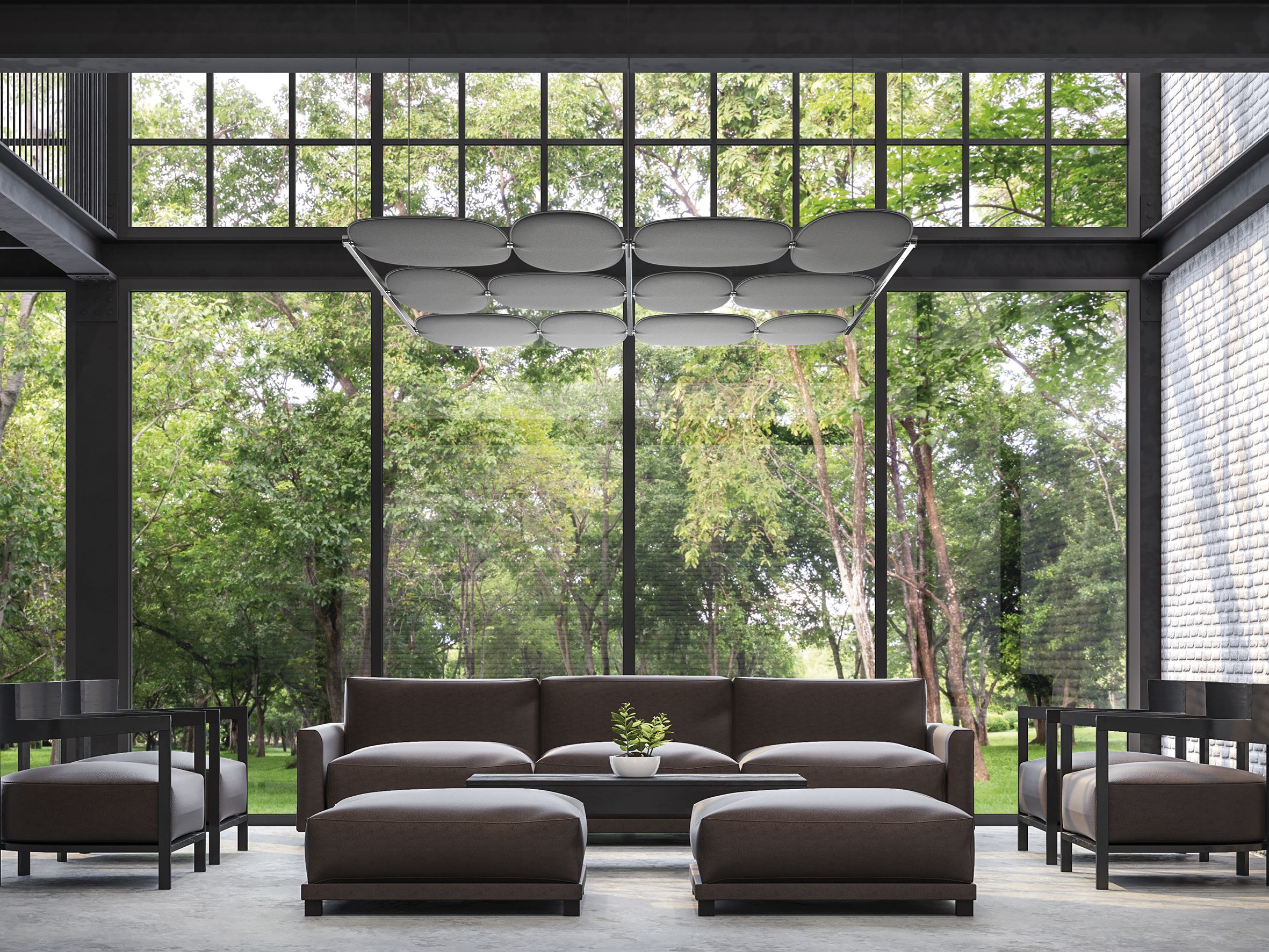 Акустическая подвесная панель из Trevira® CS Caimi Brevetti Snowgems ARCH-00084838 - Вид №1