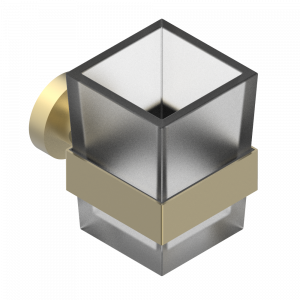 G1T-536 Стакан настенный для зубных щёток Thg-paris Beluga Покрытие PVD матовая латунь