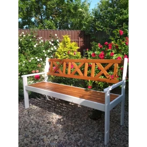 Скамья Valetta 159x64x90 см дерево цвет разноцветный