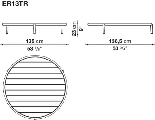 Круглый садовый столик B&B Italia Outdoor ARCH-00146989 - Вид №10