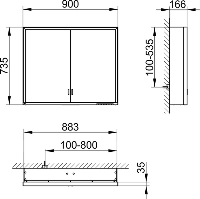 14303172301 Зеркальный шкаф KEUCO Royal Lumos - Вид №2
