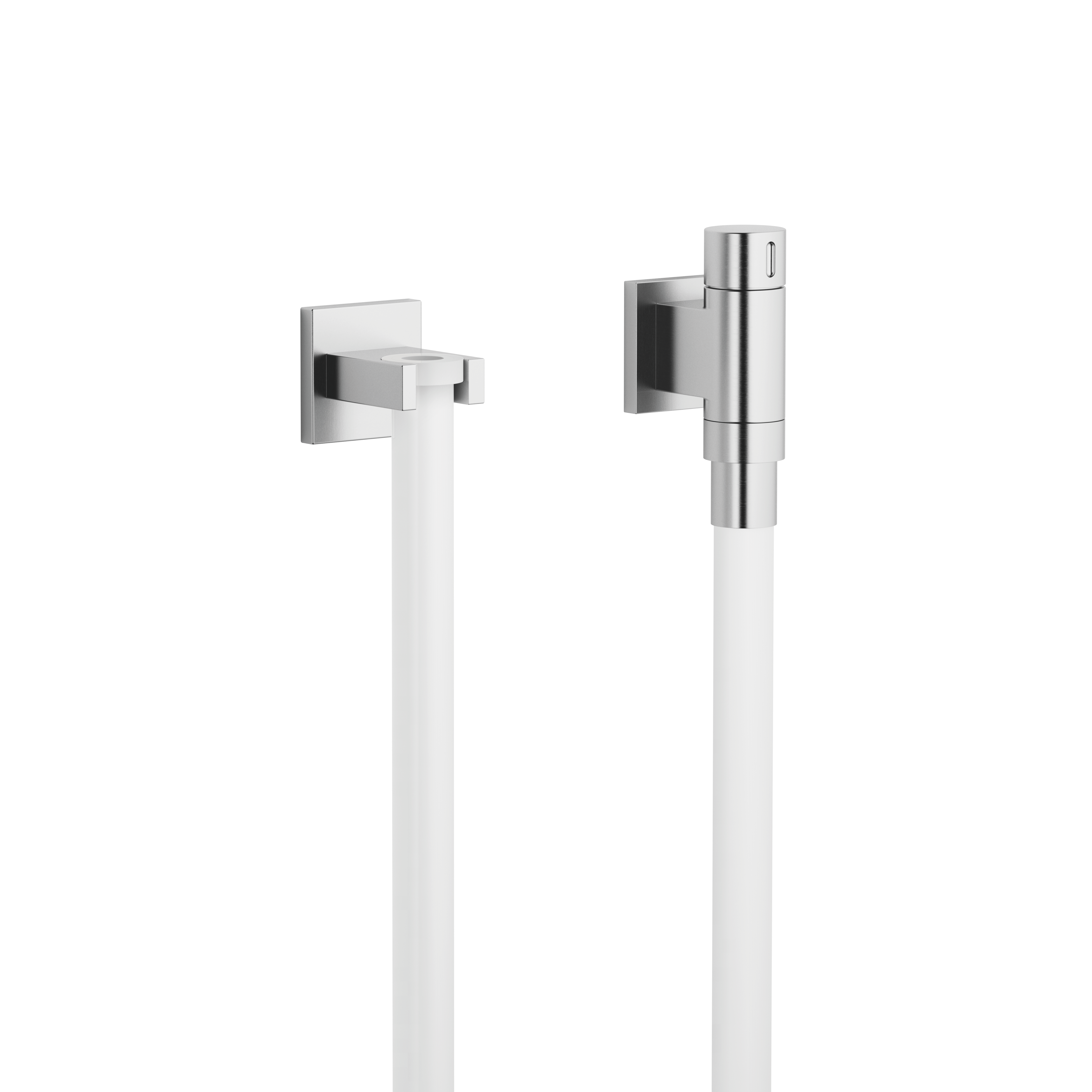 WATER TUBE Настенное колено Кнайпа с держателем шланга и отдельными розетками FlowReduce - Матовый хром 27841979-93 DornBracht