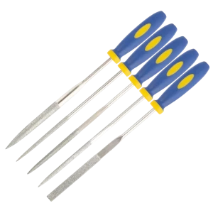 Набор алмазных надфилей Fit 3x140x50 мм, мягкая ручка, 5 шт. 82269770 STLM-2185349