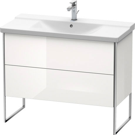 XS446204343 XSquare Тумбочка напольная Базальт матовый, декор Duravit - Вид №2