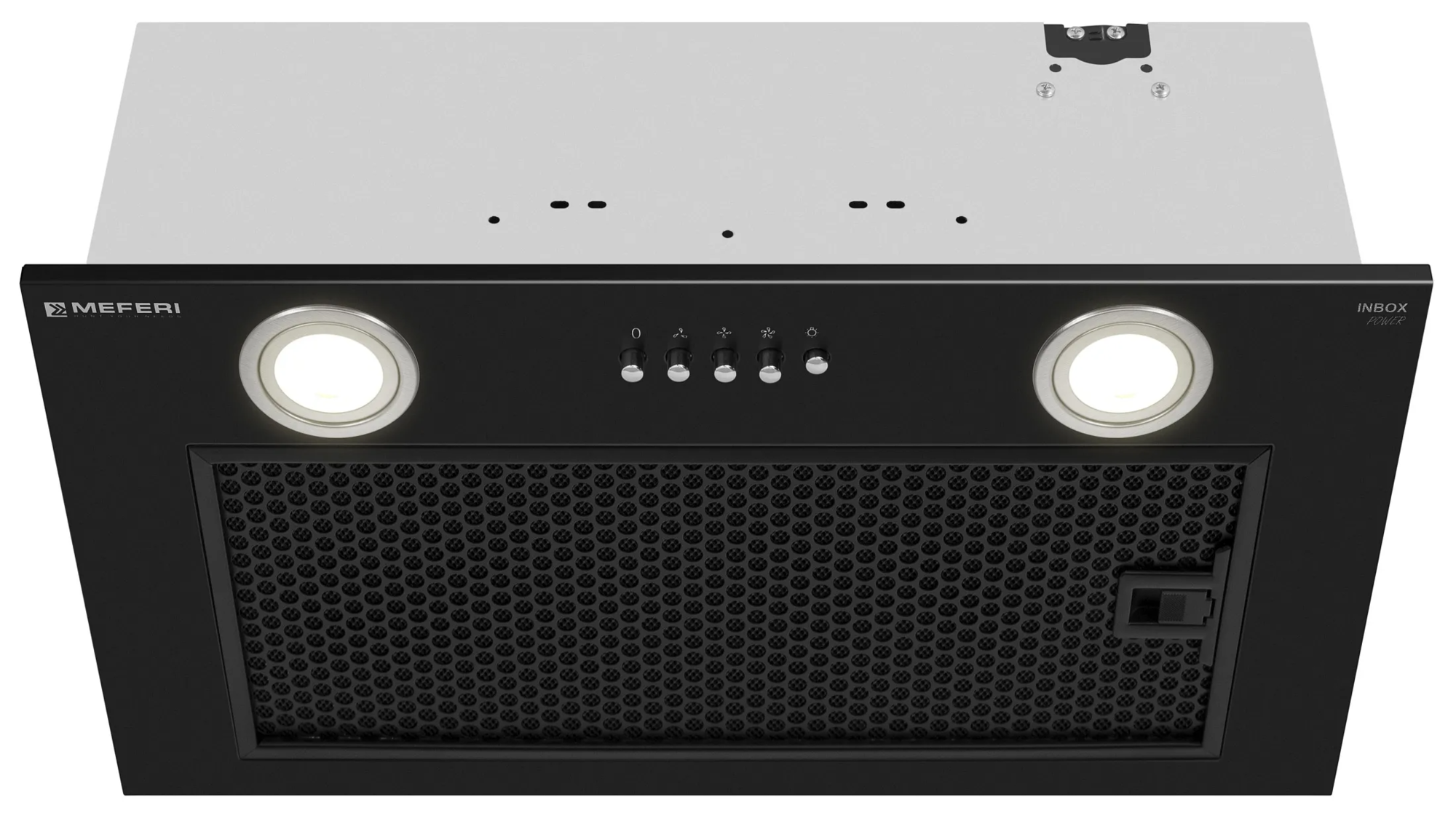 9168690 Вытяжка полновстраиваемая Meferi INBOX52BK POWER черный STDN-0113555 - Вид №1
