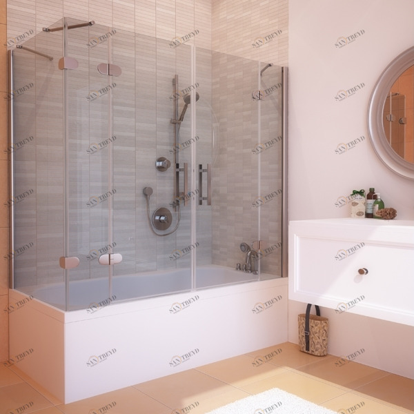 7080X160170GV105 Душевое ограждения на борт вынны GUTEWETTER Германия LUX