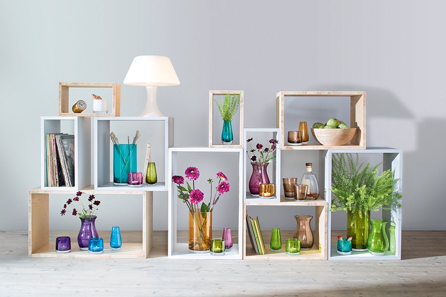 Ваза в форме бутона flower colour 14 см лайм LSA INTERNATIONAL - 253386 Зеленый  - Вид №2