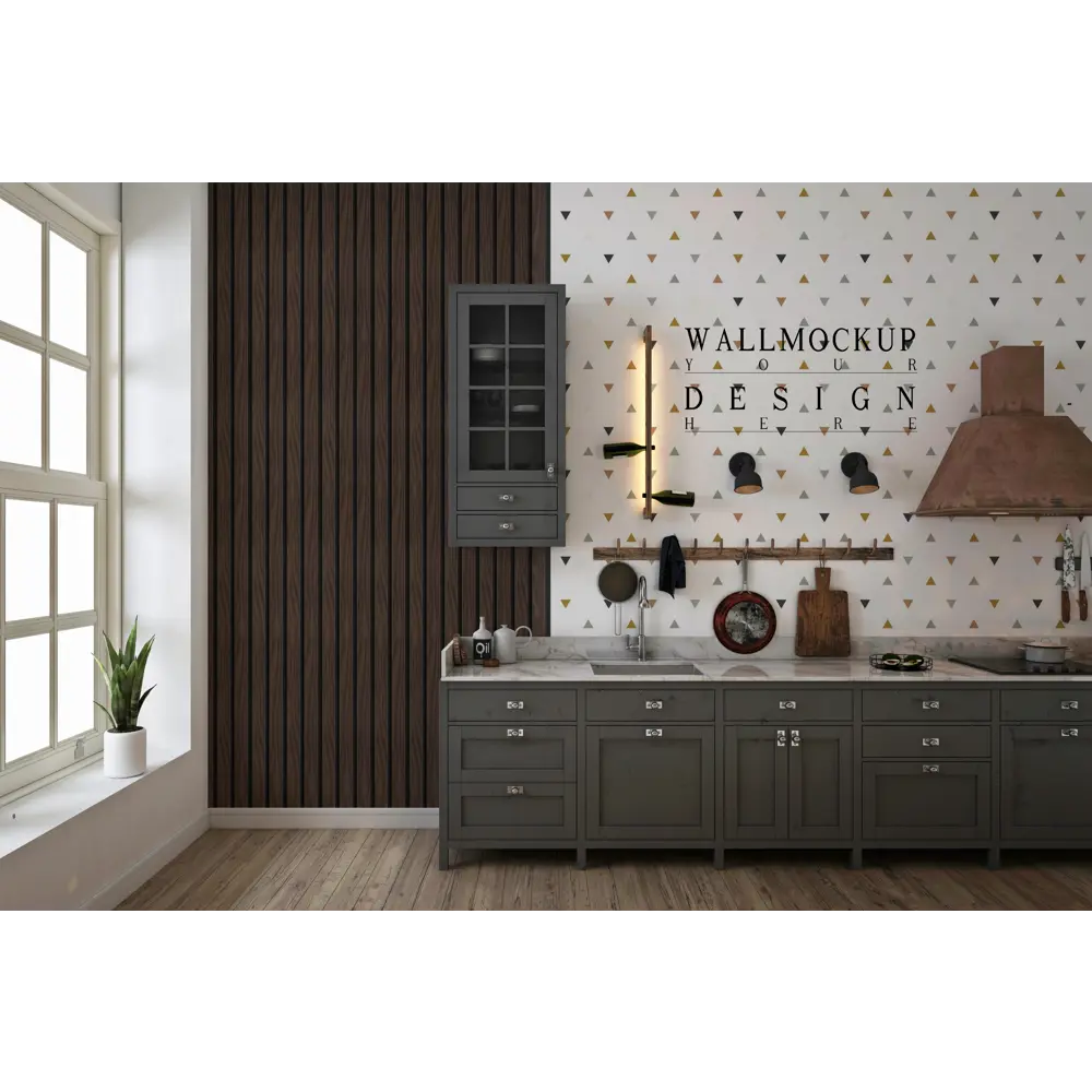 Стеновая панель ПВХ 3D махагон 2700x120x10 мм 0.324 м² 89359731 STLM-2178834 Santreyd  - Вид №3