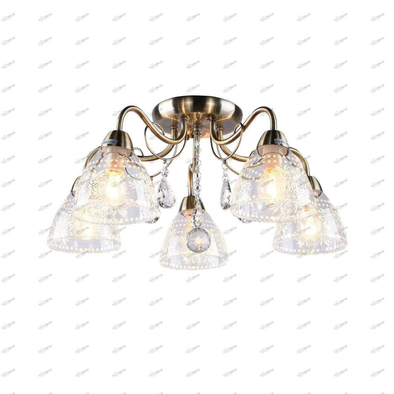 Потолочная люстра Arte Lamp Rugiada A1658PL-5AB ARTE LAMP RUGIADA 109055 Бронза 